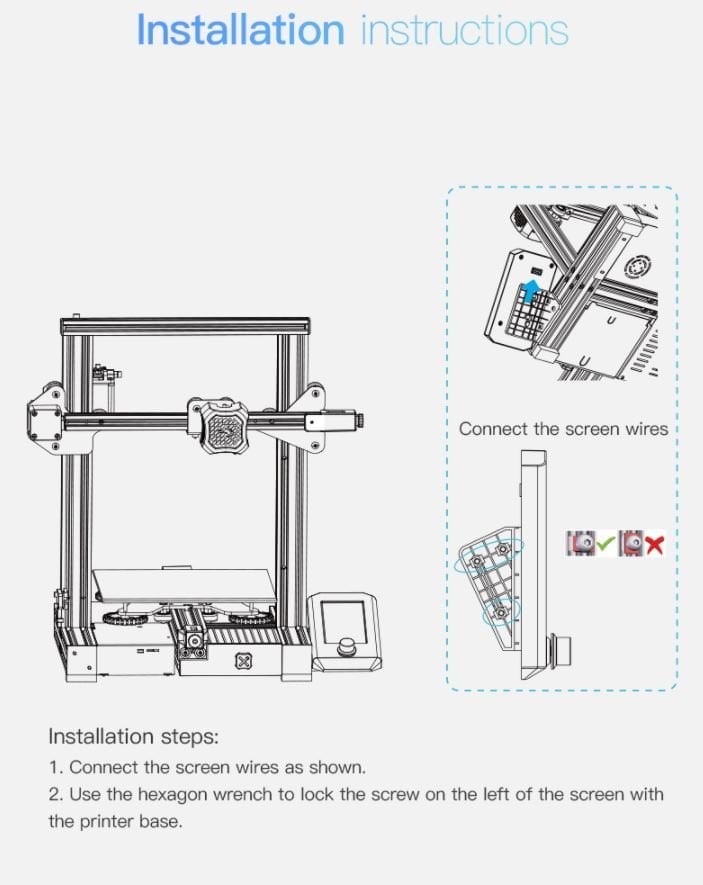 Creality Ender 3 V2 Ekran Kiti
