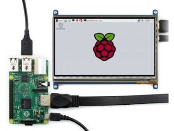 7'' HDMI Kapasitif Dokunmatik LCD Ekran - 800x480 (B)