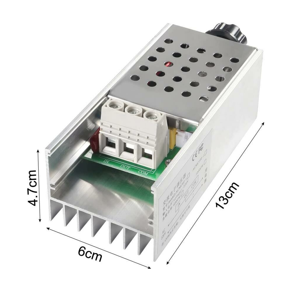 AC 220V 10000W Motor Dimmer Hız Kontrol Kartı