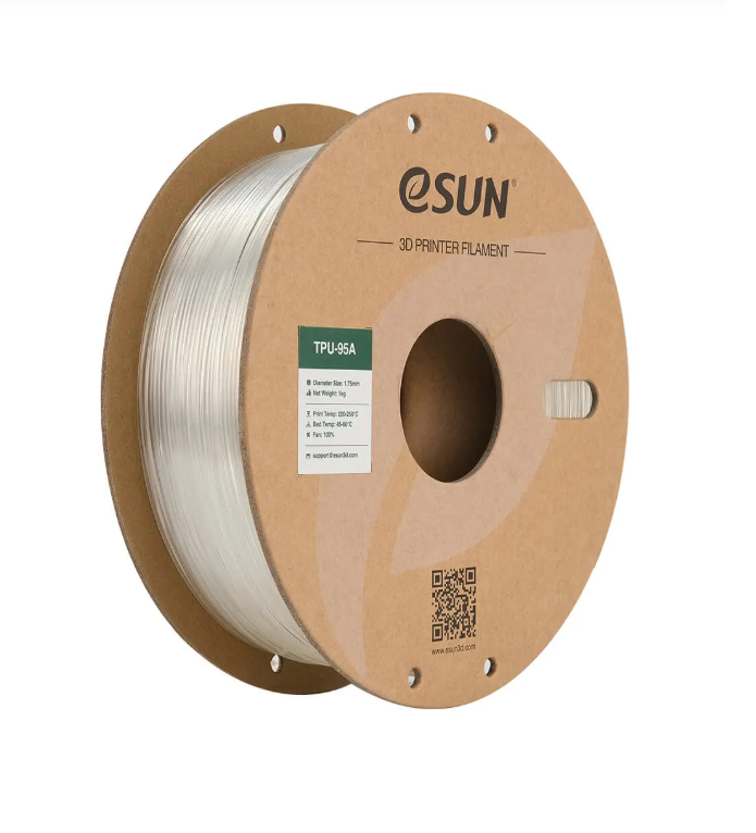 eSUN Şeffaf eTPU-95A Filament 1.75mm 1 KG