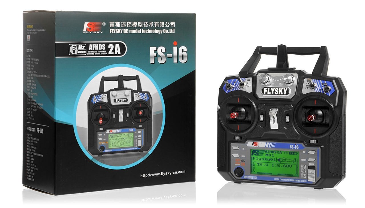 Flysky FS-i6 2.4GHZ 6 Kanal Alıcı-Verici Kumanda (Entegre LCD Ekran)