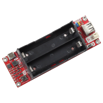 18650 Çiftli Güç Kartı Voltaj Yükseltici Şarj Modülü 12V 2A