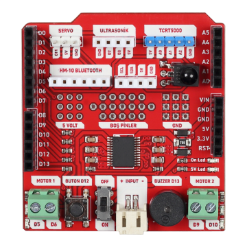 UnoDrive Motor Sürücü Kartı 5–12V 3A