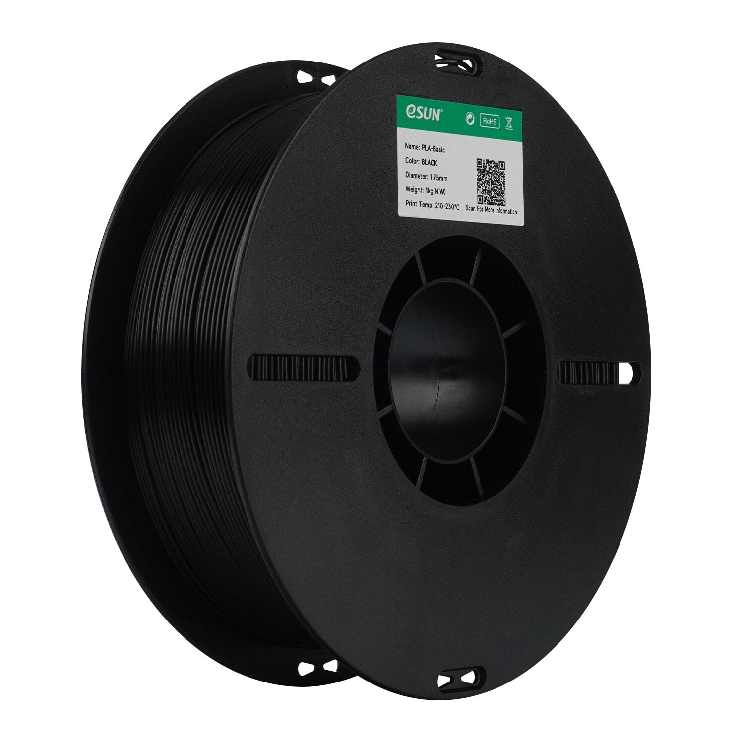 eSUN PLA Basic Filament Siyah 1.75mm 1Kg
