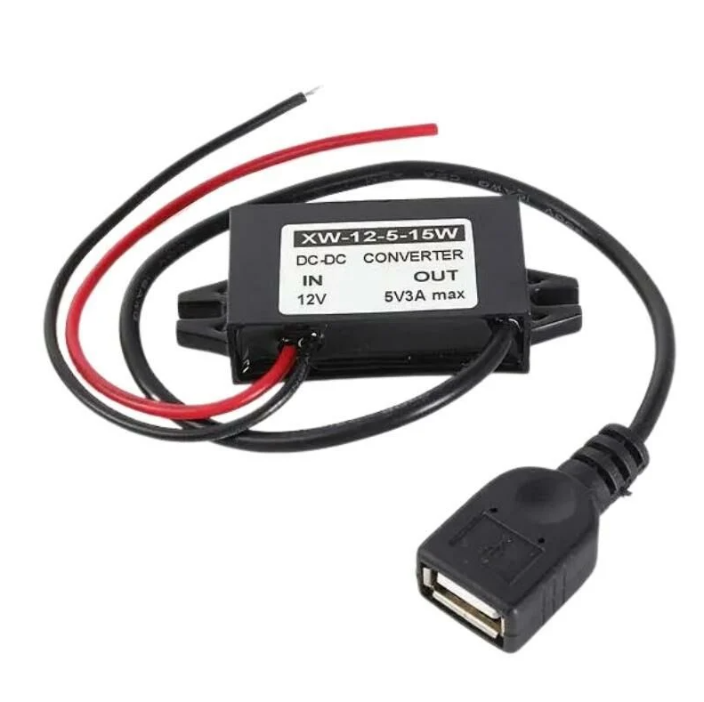 DC-DC 12V'tan 5V'a 3A Voltaj Düşürücü - USB Çıkışlı