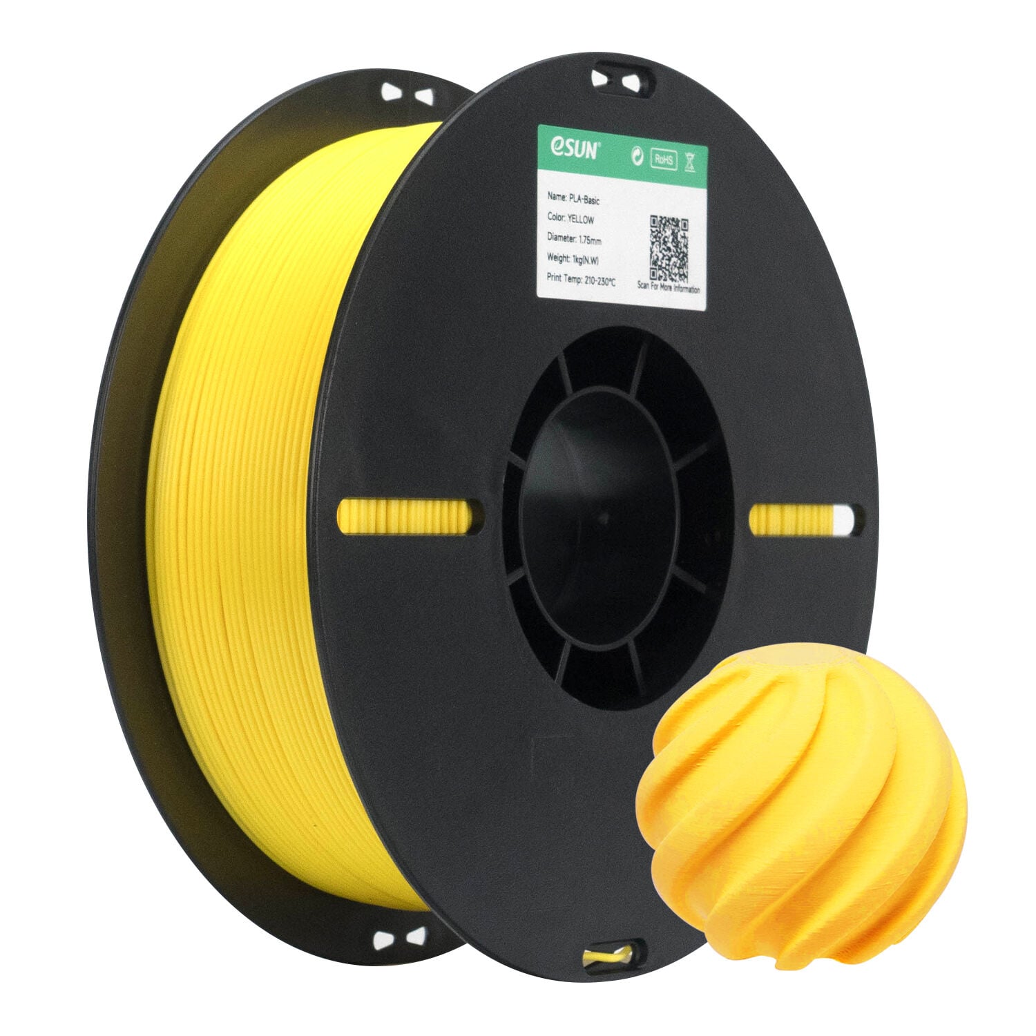 eSUN PLA Basic Filament Sarı 1.75mm 1Kg