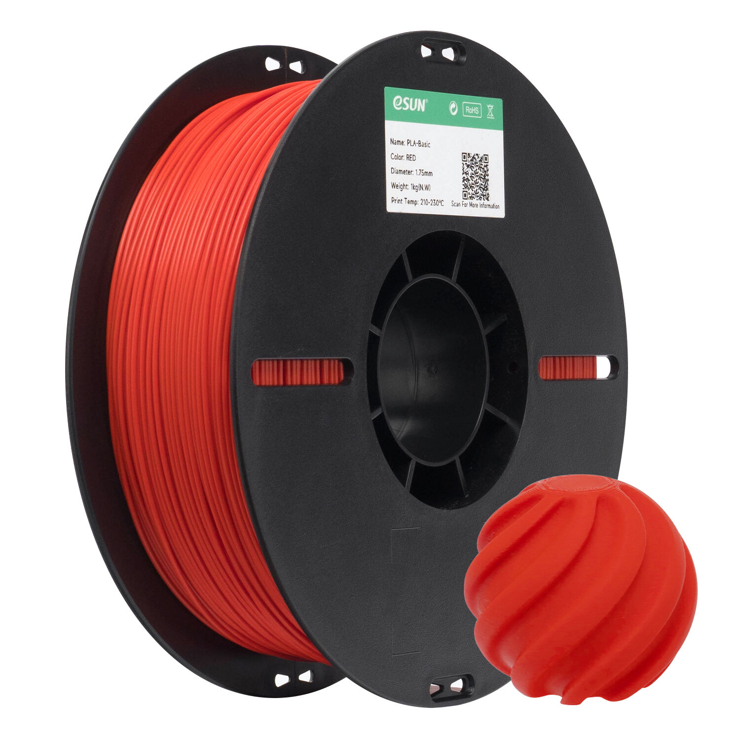eSUN PLA Basic Filament Kırmızı 1.75mm 1Kg