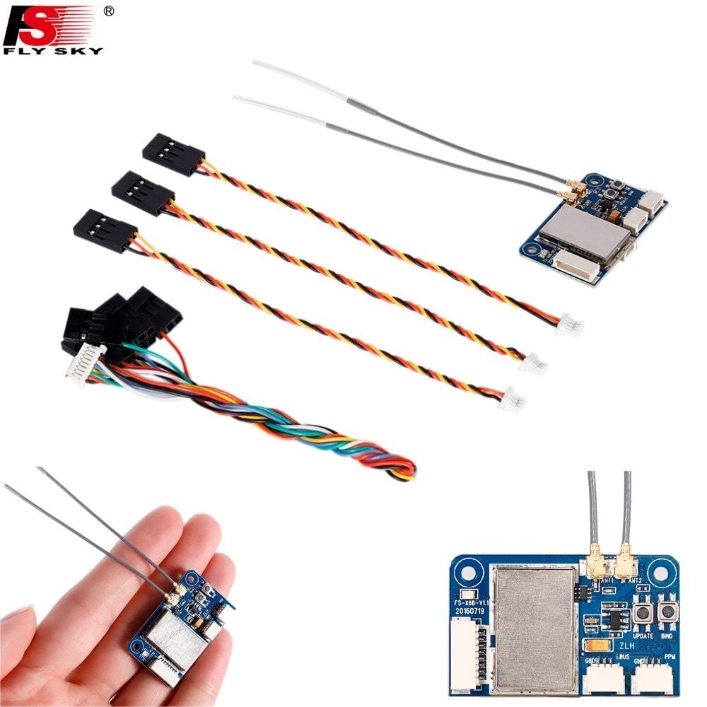 Flysky FS-X6B 2.4Ghz 6 Kanal Alıcı (i-Bus Destekli) Voltaj Sensörlü
