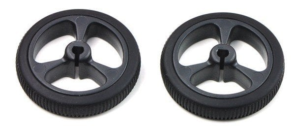 32x7mm Pololu Tekerlek Çifti - Siyah