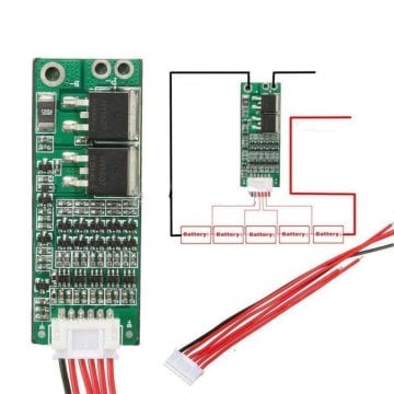 BMS Modül 5S 15A Lipo Pil Balans Şarj Devresi