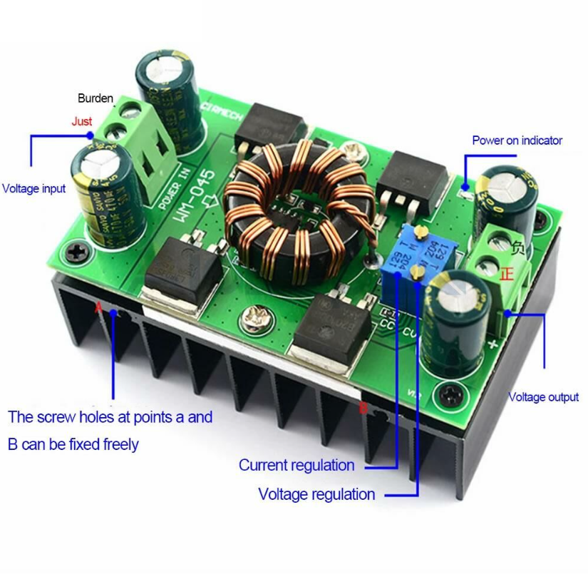 WM-045 DC-DC 150W Voltaj Yükseltici ve Düşürücü Regülatör Modülü
