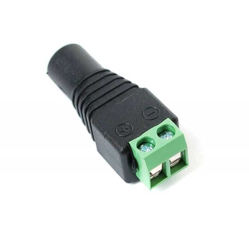 Klemens Çıkışlı DC Female Barrel Jack - DC Female Barrel to Wire Jack