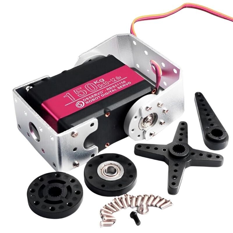 RDS51150 150KG Dijital Servo Motor 180° - U Servo Braket Dahil