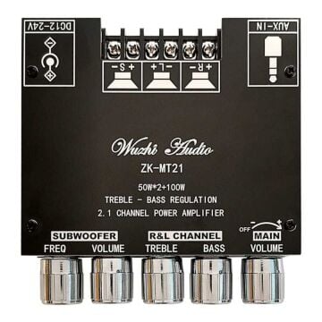 ZK-MT21 2x50W + 100W Bluetooth 5.0 2.1 Kanal Amfi Modülü