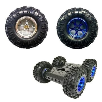 Büyük Arazi Tekerleği 130mm x 58mm + 6mm Kaplin