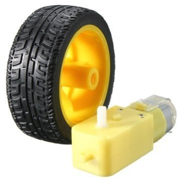 6V 250 Rpm Sarı Motor ve Tekerlek Seti