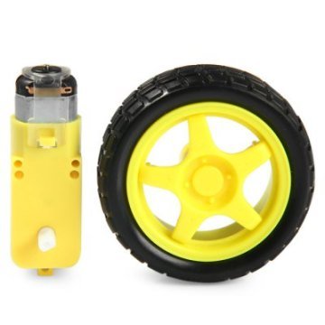 6V 250 Rpm Sarı Motor ve Tekerlek Seti