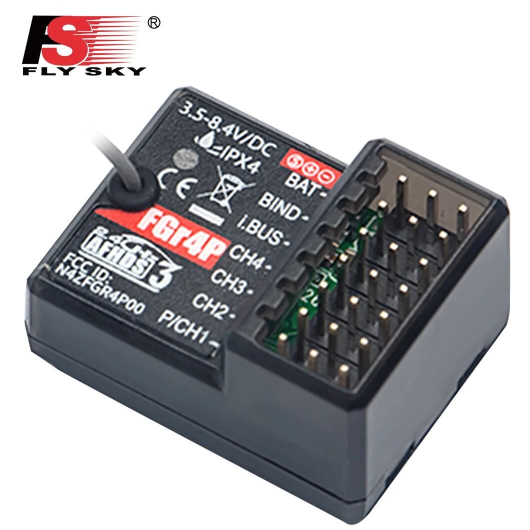 Flysky FGR4P 2.4GHz 4 Kanal RC Alıcı – AFHDS 3 i-BUS 4 Pin