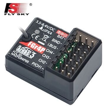 Flysky FGR4P 2.4GHz 4 Kanal RC Alıcı – AFHDS 3 i-BUS 4 Pin