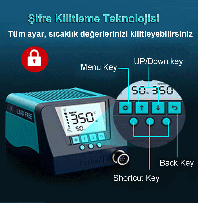 Bakon BK90 Akıllı Havya İstasyonu