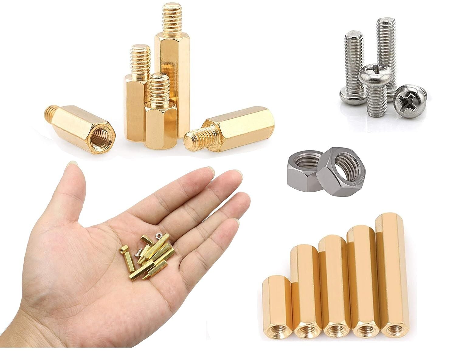 180 Parça M3 Metal Aralayıcı Seti Standoff - Kutulu