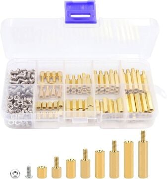 180 Parça M3 Metal Aralayıcı Seti Standoff - Kutulu