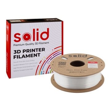 Solid Beyaz Silk PLA Filament 1.75mm - 1Kg