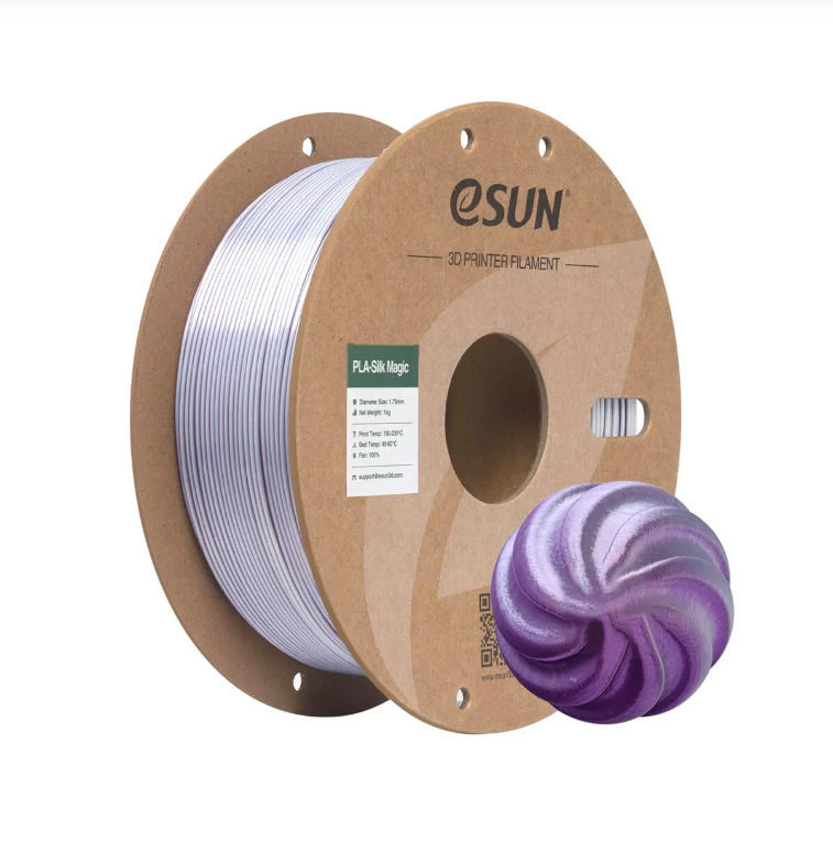 eSUN ePLA Silk Magic Filament 1.75mm 1 KG - Mor Gümüş