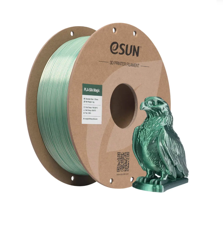 eSUN ePLA Silk Magic Filament 1.75mm 1 KG - Yeşil Gümüş