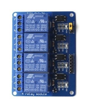 4′lü 5V Röle Kartı - 4 Way 5V Relay Module