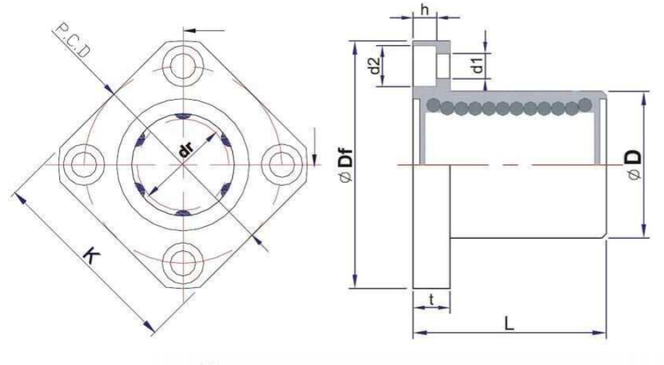 LMEK10UU 10mm Lineer Rulman