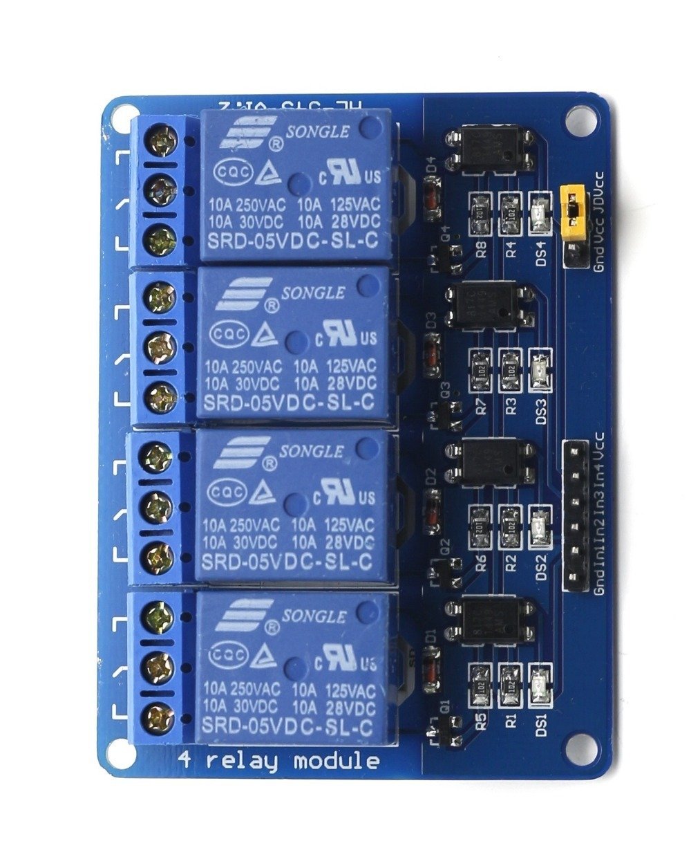4′lü 12V Röle Kartı - 4 Way 12V Relay Module