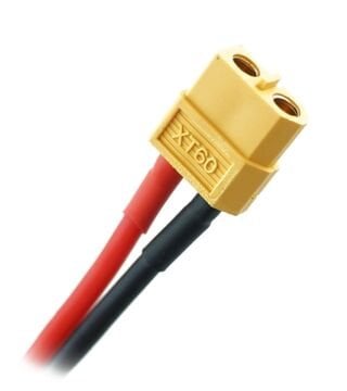 XT60 Dişi Lipo Pil Kablosu - 12AWG 10cm