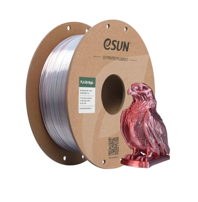 eSUN ePLA Silk Magic Filament 1.75mm 1 KG - Kırmızı Gümüş