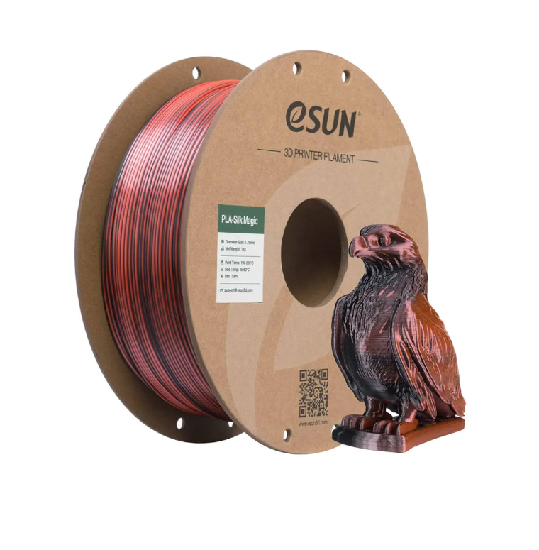 eSUN ePLA Silk Magic Filament 1.75mm 1 KG - Siyah Mercan Pembe