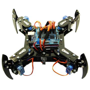 Quadruped (4 Bacaklı) Örümcek Robot - Elektronikli