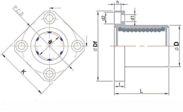 LMEK8UU 8mm Lineer Rulman
