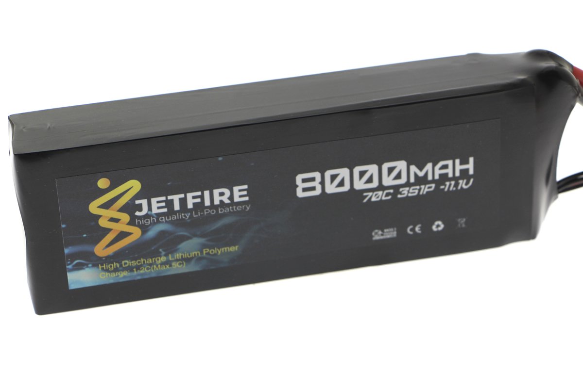 11.1V 8000mAh 70C Lipo Batarya 3S JetFire Pil
