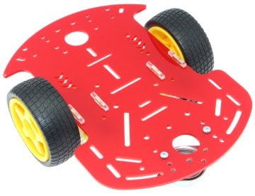 2WD Mobil Robot Platformu - Kırmızı