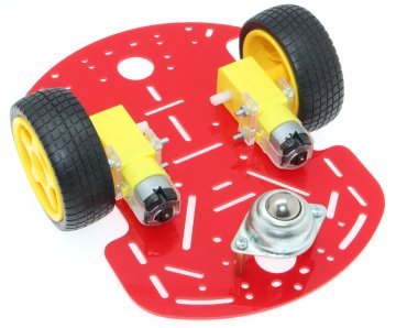 2WD Mobil Robot Platformu - Kırmızı