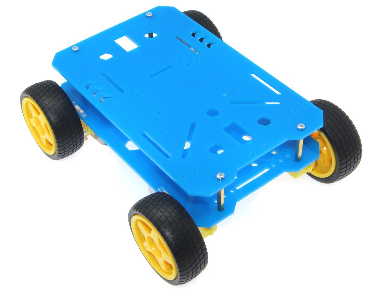 4WD Mobil Arazi Robot Platformu - Mavi