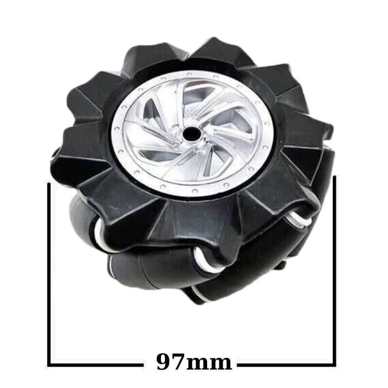 97mm Omni Mecanum Tekerlek - Sağ+ 4mm Kaplin