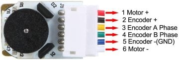 NovaMax Enkoderli 6V 500Rpm Mikro Dc Motor