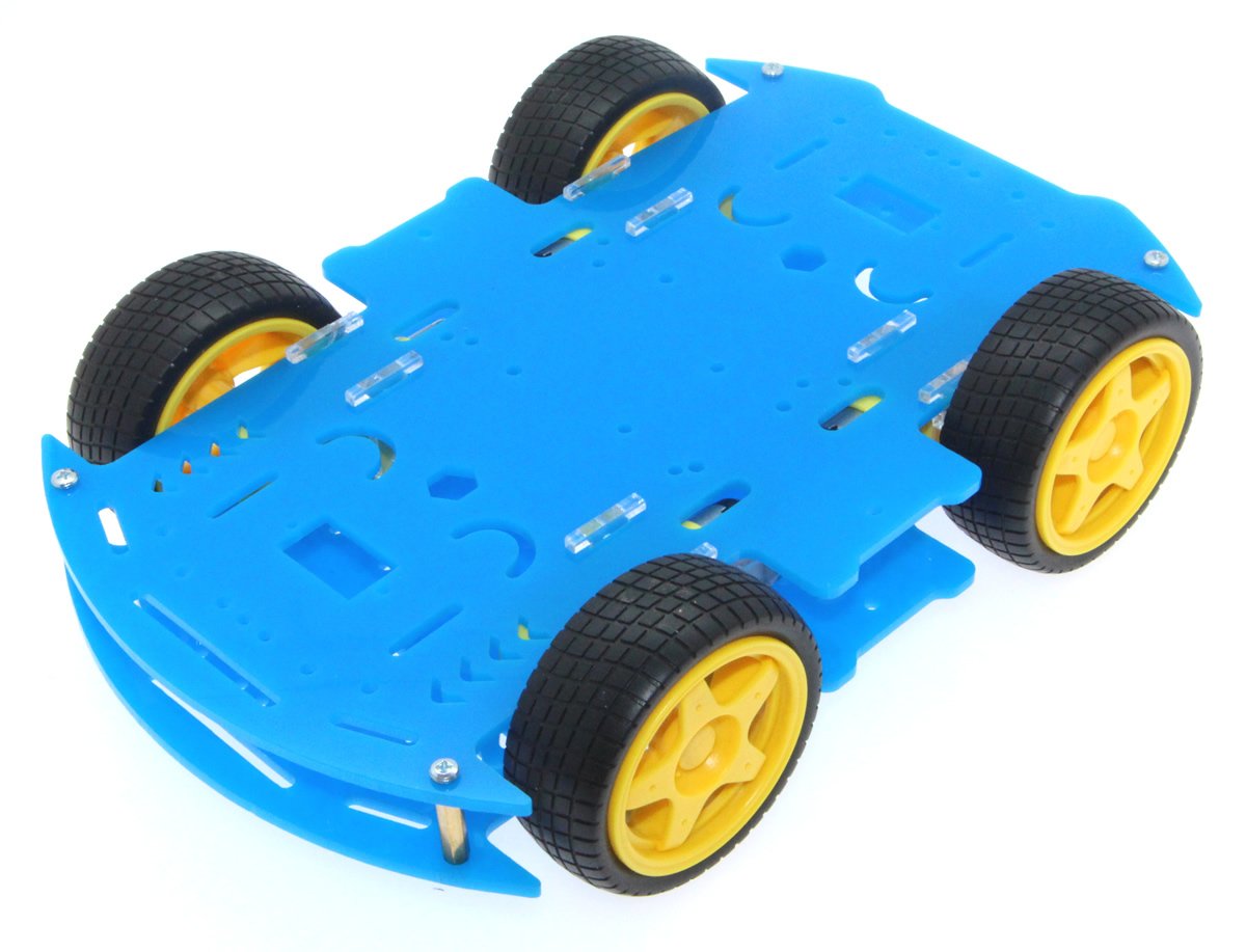 4WD Mobil Robot Platformu - Mavi