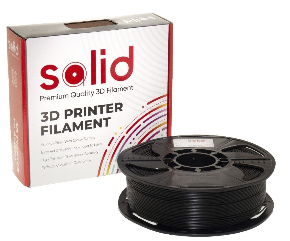 Solid Filament ABS 1.75mm Siyah 1Kg