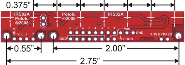QTR-8RC Kızılötesi Sensör - Dijital
