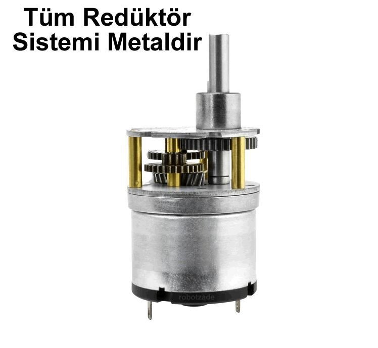 24V 120 Rpm 37mm Redüktörlü Dc Motor