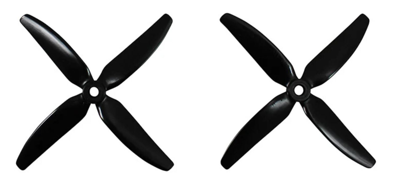 5045 4 Yaprak Drone Pervanesi CW/CCW - Siyah