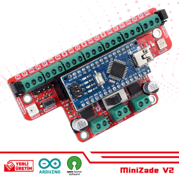 MiniZade V2 Mini Sumo Robot Kartı Arduino Nano Dahil