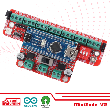 MiniZade V2 Mini Sumo Robot Kartı Arduino Nano Dahil